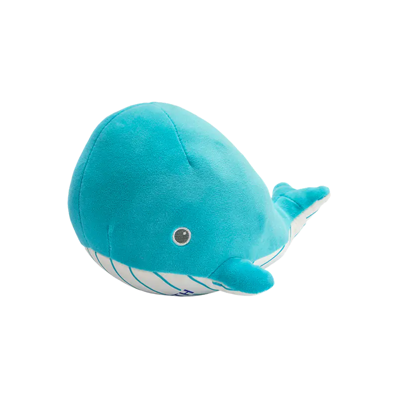 Süße gefüllte Blauwal-Plüschtiere