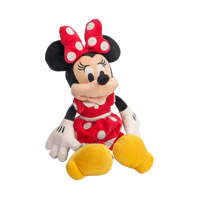 Klassische Plüschtierfiguren mit Cartoon-Charakteren
