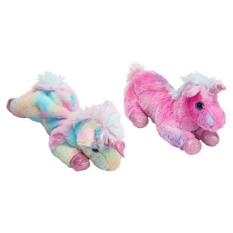 Plüsch-Einhorn-Federmäppchen mit Regenbogenmähne