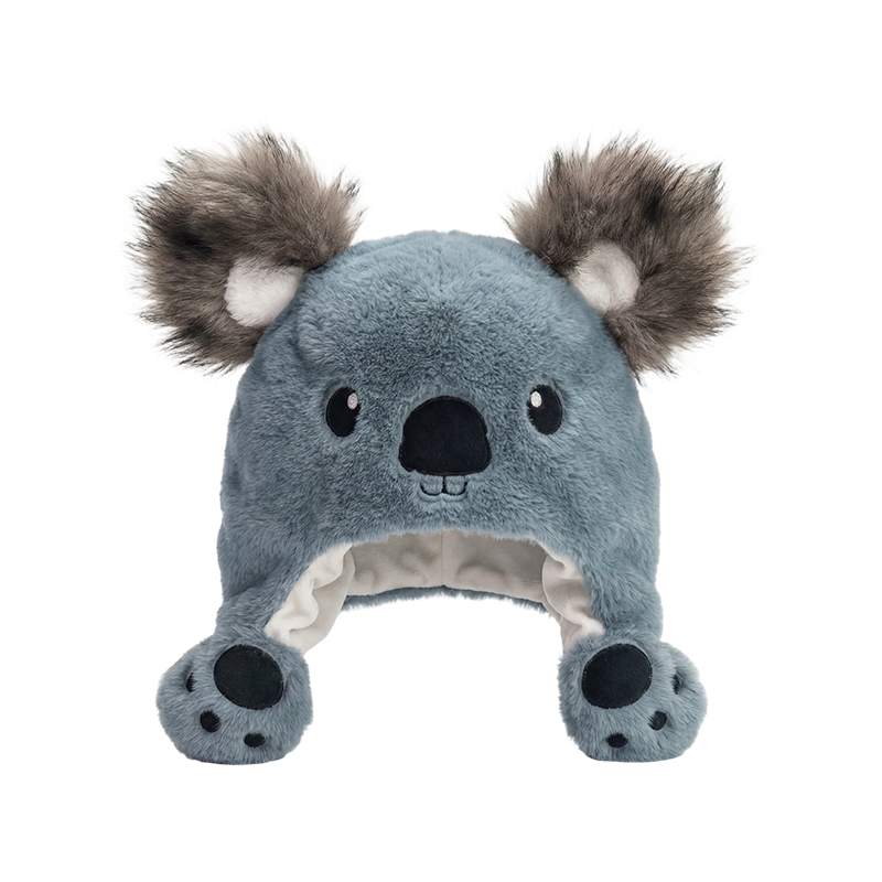 Plüschmütze mit Koalaohren