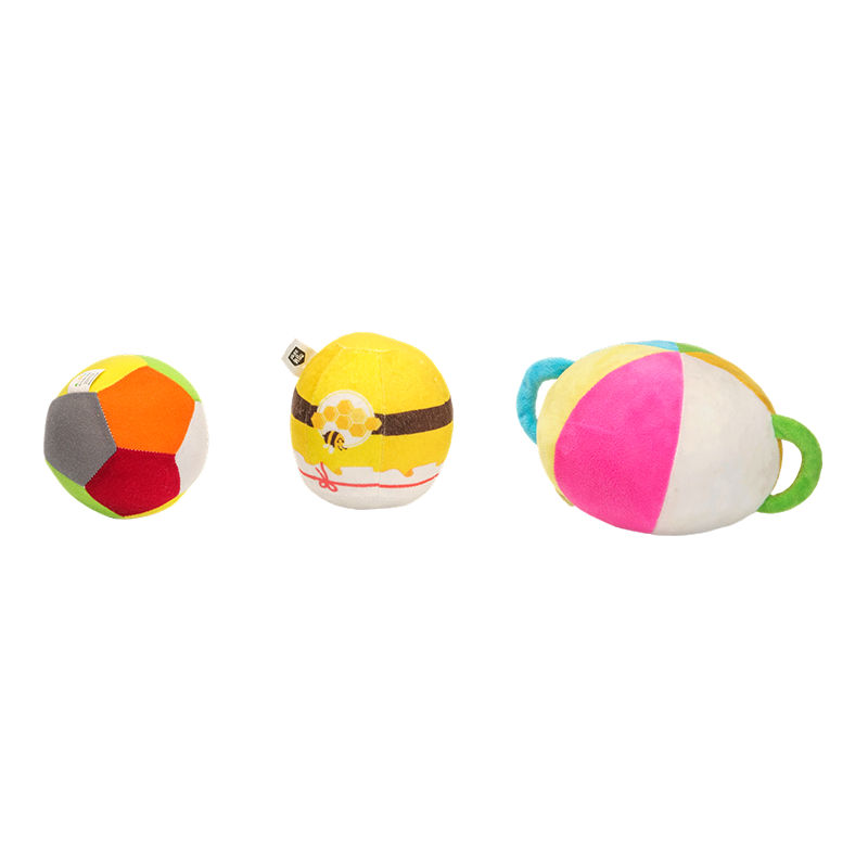 Haustierfreundliches mehrfarbiges Balltrio
