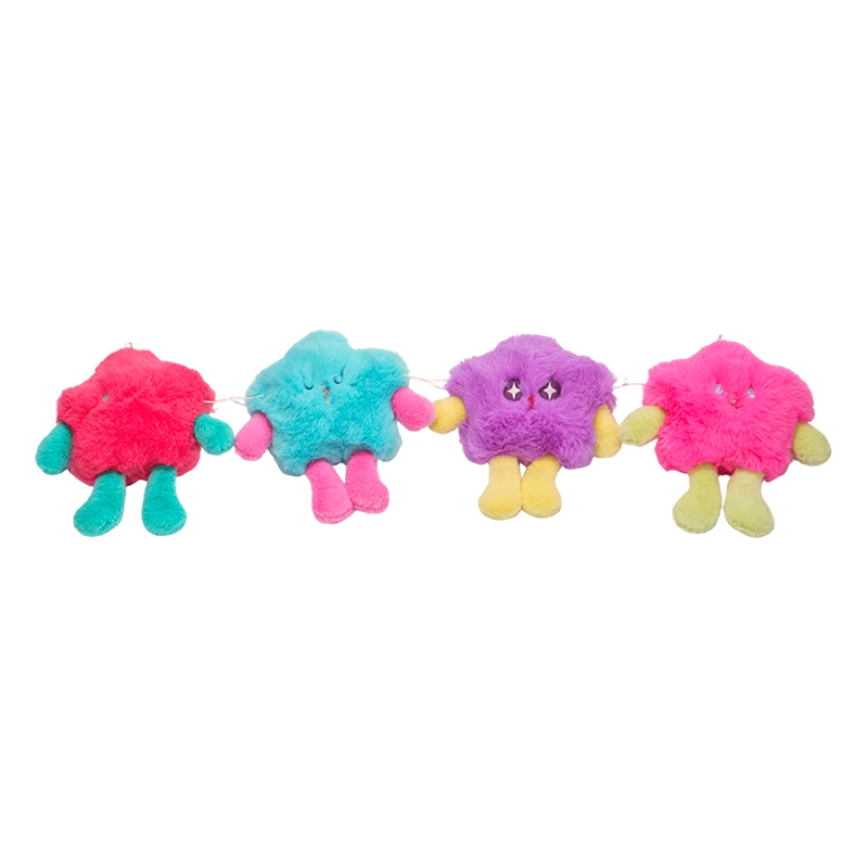 Bunte, süße, flauschige Monster-Plüschtiere Bunte, süße, flauschige Monster-Plüschtiere