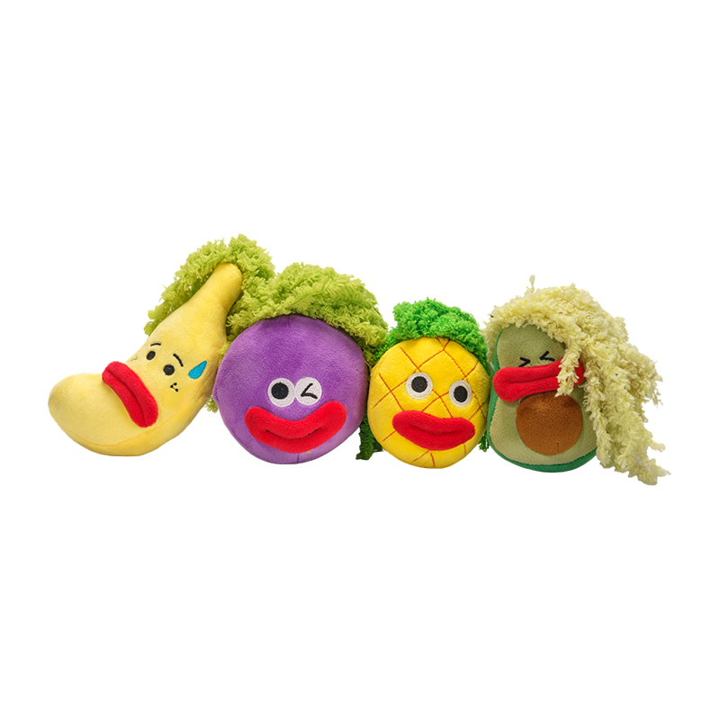 Buntes Fruchtkumpel-Plüschtier